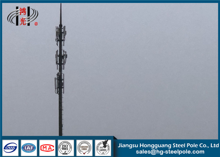 tours en acier personnalisables de télécommunication de Polonais du signal 4G pour la transmission de signal